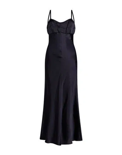 Sandro Woman Maxi Dress Midnight Blue Size 2 Polyester