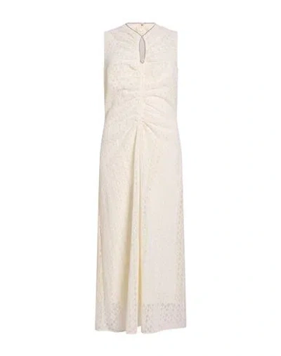 Sandro Woman Maxi Dress Off White Size 2 Polyester