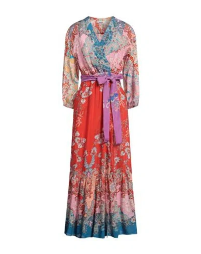 Sandro Paisley-print Wrap Dress In Pink