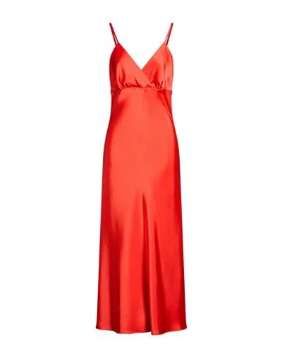 Sandro Woman Maxi Dress Red Size 10 Polyester