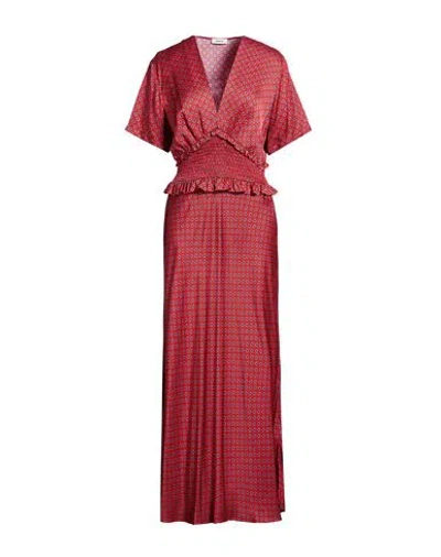 Sandro Woman Maxi Dress Red Size 8 Viscose