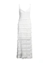 Sandro Ruffled Crochet-knit Maxi Dress