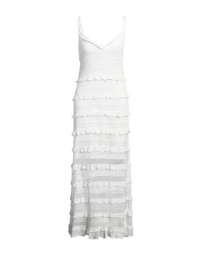 Sandro Ruffled Crochet-knit Maxi Dress