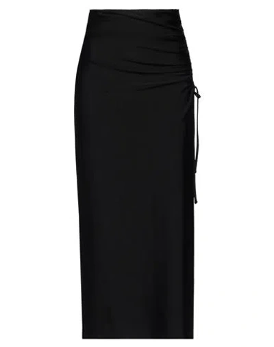 Sandro Woman Maxi Skirt Black Size 10 Polyamide, Elastane