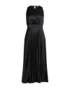 Sandro Woman Midi Dress Black Size 10 Polyester In Black
