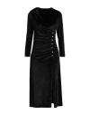 Sandro Glitter Velvet Midi Dress In Black
