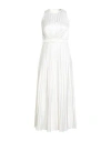 Sandro Woman Midi Dress Off White Size 8 Polyester