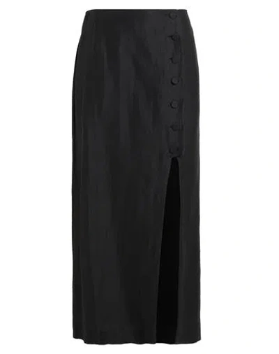 Sandro Leyla High-waist Midi Skirt In Black