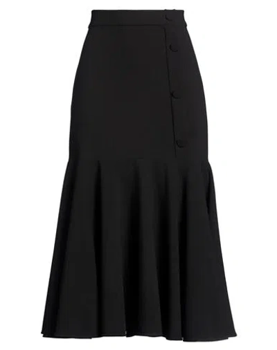 Sandro Woman Midi Skirt Black Size 2 Polyester, Viscose, Elastane