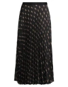 Sandro Woman Midi Skirt Dark Brown Size 10 Polyester In Brown