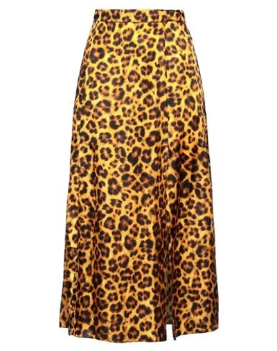 Sandro Woman Midi Skirt Mandarin Size 10 Viscose