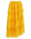 Sandro Woman Midi Skirt Marigold Size 3 Silk In Yellow