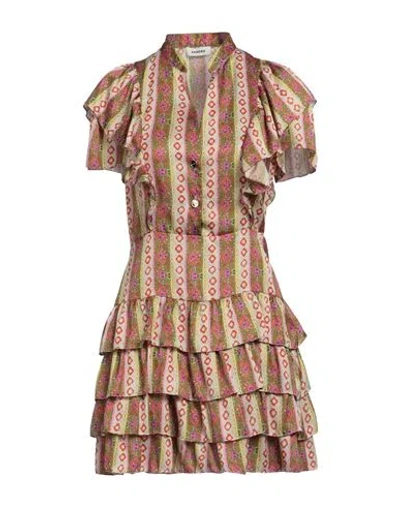 Sandro Woman Short Dress Beige Size 10 Polyester