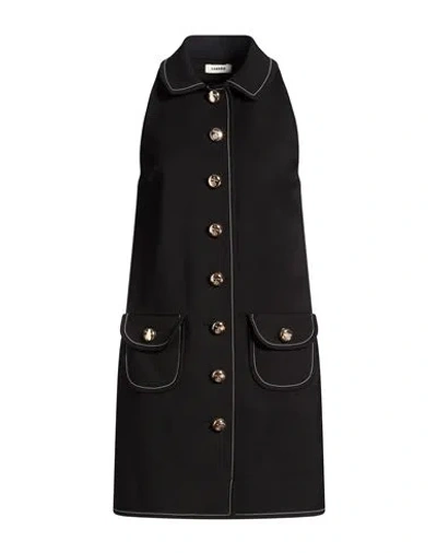 Sandro Woman Mini Dress Black Size 10 Polyester, Elastane