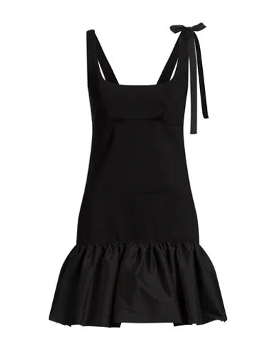 Sandro Woman Mini Dress Black Size 10 Polyester, Polyamide, Elastane