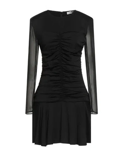 Sandro Woman Mini Dress Black Size 10 Viscose, Elastane, Polyester