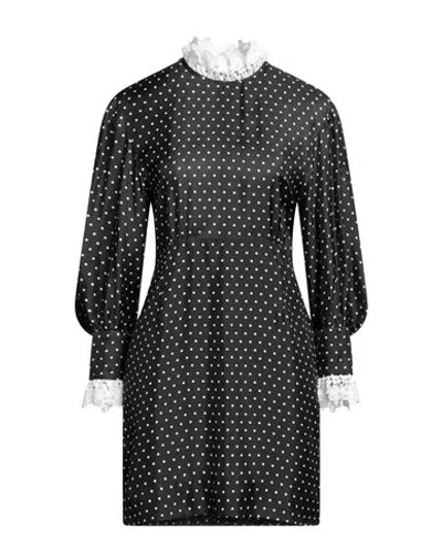 Sandro Woman Mini Dress Black Size 10 Viscose, Silk, Polyester