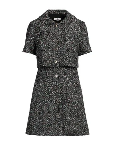 Sandro Woman Mini Dress Black Size 4 Polyester, Viscose, Cotton, Synthetic Fibers, Metallic Fiber