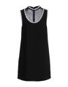 Sandro Woman Mini Dress Black Size 6 Polyester In Black