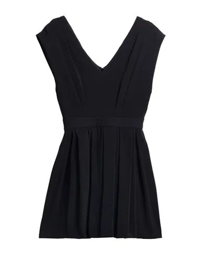 Sandro Woman Mini Dress Black Size 8 Polyester, Elastane