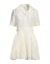 Sandro Camp-collar Shirt Minidress In White