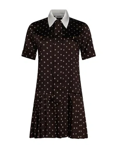 Sandro Woman Mini Dress Dark Brown Size 2 Polyester