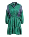 Sandro Woman Mini Dress Emerald Green Size 10 Polyester In Green