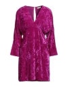 Sandro Woman Short Dress Garnet Size 10 Polyester In Red