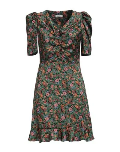 Sandro Woman Short Dress Green Size 8 Polyester
