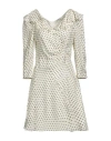 Sandro Silk-blend Mini Dress In White