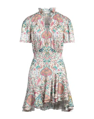Sandro Woman Mini Dress Ivory Size 4 Polyester In White