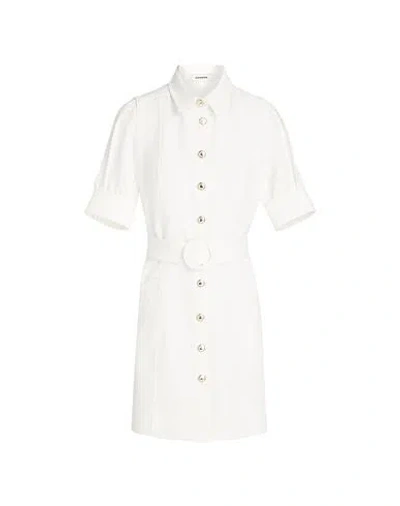 Sandro Woman Mini Dress Ivory Size 8 Polyester In White