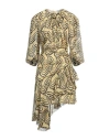 Sandro Woman Mini Dress Pastel Yellow Size 8 Viscose, Polyester In Yellow
