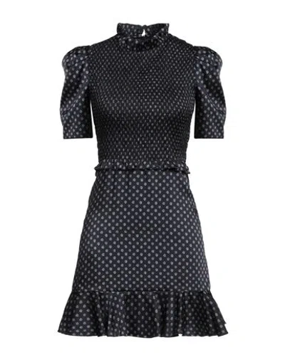 Sandro Woman Short Dress Midnight Blue Size 10 Polyester