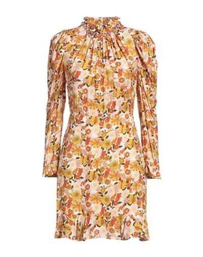 SANDRO SANDRO WOMAN MINI DRESS ORANGE SIZE 8 VISCOSE