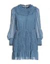 Sandro Short Dresses In Blue