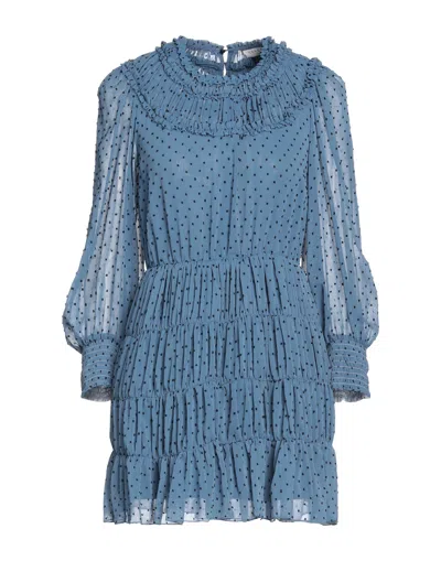 Sandro Short Dresses In Blue