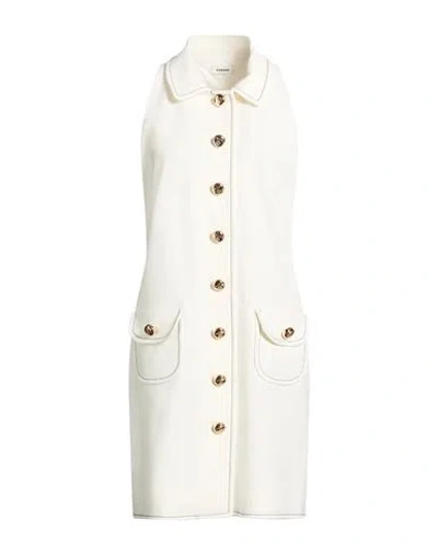 Sandro Woman Mini Dress White Size 10 Polyester, Elastane
