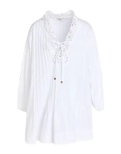 Sandro Woman Mini Dress White Size 8 Cotton