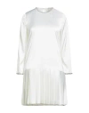 Sandro Woman Mini Dress White Size 8 Polyester, Elastane In White