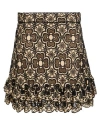 Sandro Woman Mini Skirt Beige Size 10 Cotton, Polyester In Beige