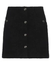 Sandro Bouclé-tweed Mini Skirt In Black