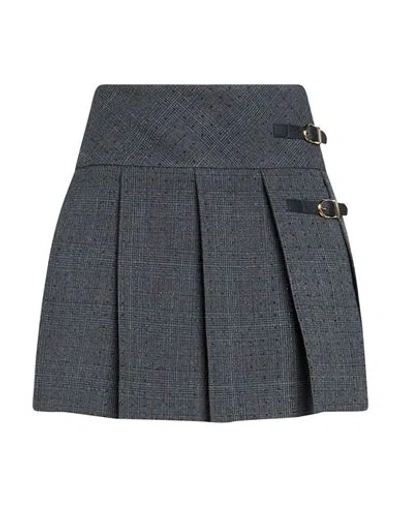 Sandro Woman Mini Skirt Charcoal Size 2 Polyester, Viscose, Elastane In Gray