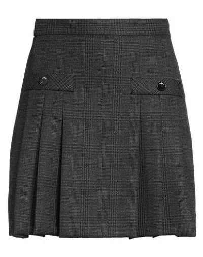 Sandro Woman Mini Skirt Charcoal Size 8 Virgin Wool In Gray