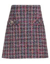 Sandro Woman Mini Skirt Fuchsia Size 8 Acrylic, Cotton, Polyester, Virgin Wool, Viscose In Pink