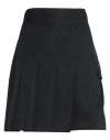 Sandro Woman Mini Skirt Midnight Blue Size 10 Polyester, Virgin Wool In Blue