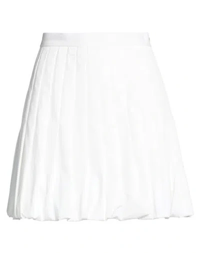 Sandro Woman Mini Skirt White Size 4 Cotton