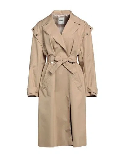 Sandro Woman Overcoat & Trench Coat Camel Size 10 Cotton, Polyester In Beige