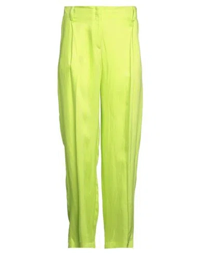 Sandro Pleated Twill Wide-leg Pants In Green