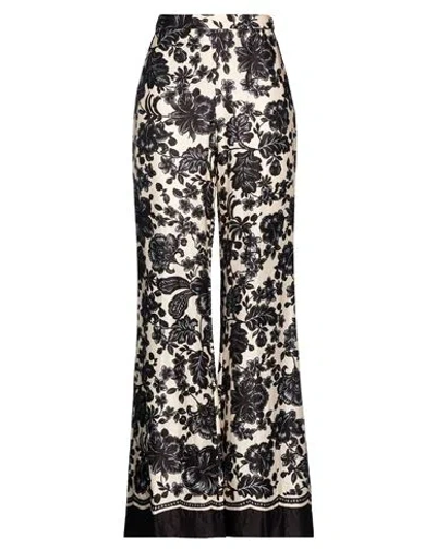 Sandro Woman Pants Beige Size 10 Viscose In Black